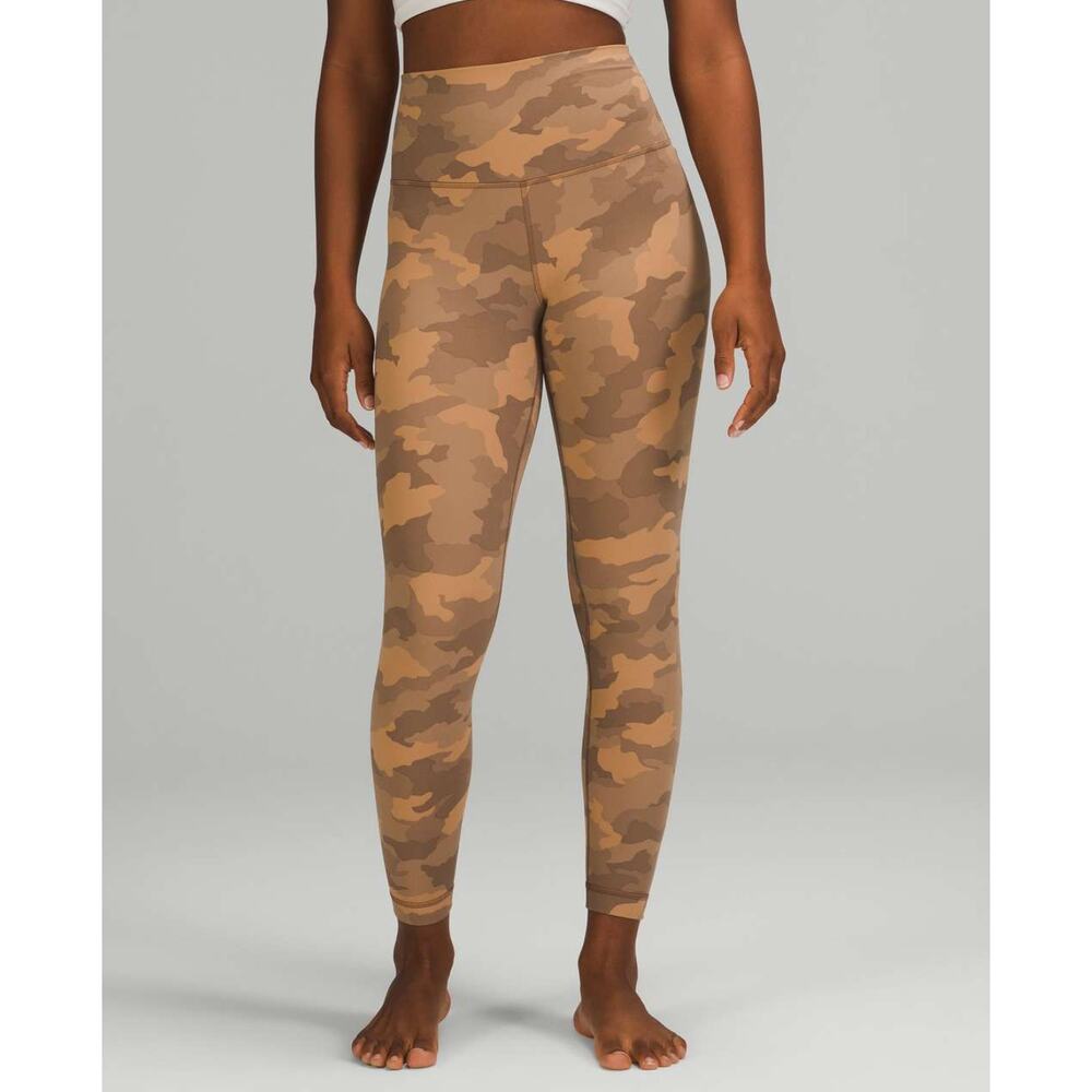 Lululemon Align High-Rise Leggins 25" Inseam Heritage 365 Camo Beige Size 10